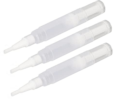 4,5 Ml Leerer Pinsel-Nagelöl-Behälter-Applikator für Lipgloss, 3er-Pack Transparente Stift-Pinselspitze für Sets Kits Rotierender Wiederverwendbarer Nail Twist