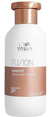 Wella Professionals Fusion Intense Repair Shampoo - Intense Repair Detangling Shampoo for Dry and Damaged Hair - Smoothening, Boost Shine and Protect Hair Against Breakage 250ml