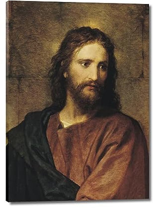 GJRYHXT Gerahmtes Wandkunstgemälde „Christus Jesus Madonna“ Nr. 5. Religion Deko Bild für Wohnzimmer. Christliches Kunstwerk, Posterdruck auf Leinwand, 50x70cm gewickelte Leinwand