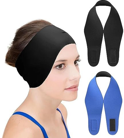 Fascia da Nuoto per Orecchie Bambini,Fascia Elastica Nuoto per Orecchi,Fascia Nuoto Impermeabile in Neoprene,Elastica Fascia da Nuoto,Fascia da Nuoto Regolabile,Accessori Piscina per Bambini,Adulti