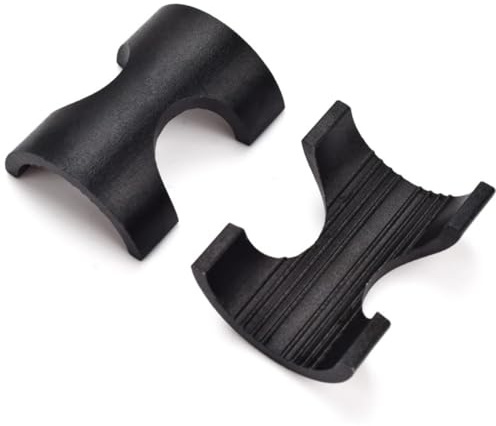 HOUSON Fahrradlenker Shim Spacer, Adapter 25.4 auf 31.8 mm, Aluminium, Schwarz, Rennrad, Mountainbike