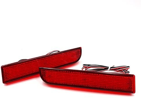 Genérico Luz trasera Para Mitsubishi para Lancer 2008-2016 Reflector de parachoques trasero luz roja coche freno conducción lámpara antiniebla