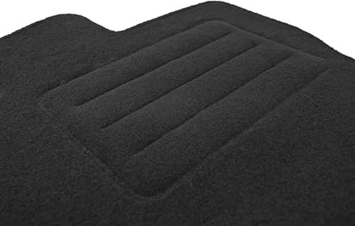 Fußmatten Velours Autoteppich passend für Citroen Jumper II KAMPER Fahrer schwarz