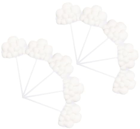 NOLITOY 10 Piezas Complemento Cloud Cake Adornos para Tartas de Niño Adornos para Tartas de Fiesta Decoracion Pastel Cumpleaños