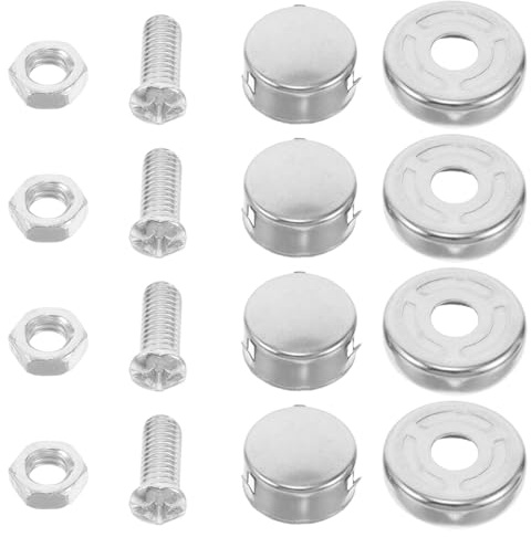 EXAOMBLE 2confezioni Kit Di Fissaggio Per Targhe Auto Acciaio Inossidabile Viti e Dadi Per Montaggio Targa Compatibili Con Vari Modelli Di Auto Resistente e Leggero