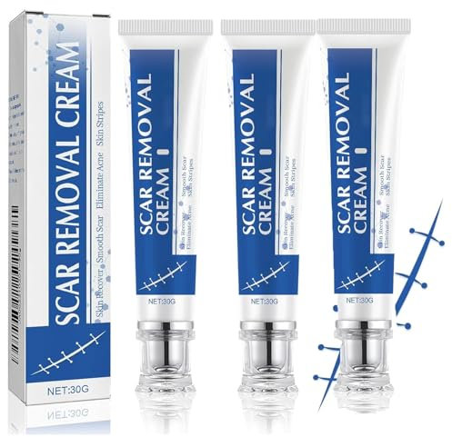 MOFFNNOL Reparaturcreme zur Narbenentfernung, Silikon-Narbengel, Creme zur Entfernung von Dehnungsstreifen, für alle Hauttypen