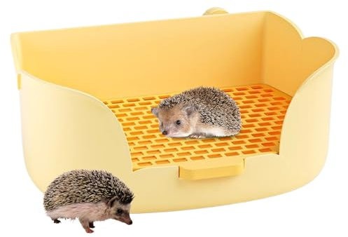 Uoqpty Bunny Katzentoilette, halbgeschlossenes Design, sprühsichere große Hasentoilette, Trainingstoilette, Kleintierbettwäsche für chinesisches Neujahr, Valentinstag