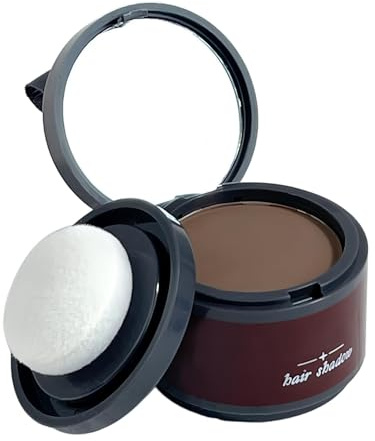 Root Touch Up Hair Dye Powder For Instant Grey Coverage & Hairline Shadowing - Waterproof Dark Brown Hair Shadow With Applicator For Thinning Roots & Semi-Permanent Natural Looking Enhancement