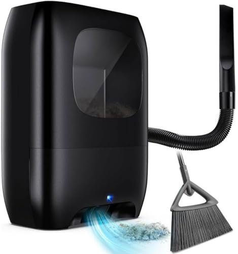 Aspirador automático sin contacto, potente succión de 1500 W para limpieza de pelo de mascotas y salón, aspiradora sin bolsa