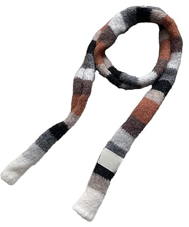 Kashmirscarf， Ullhalsduk 165x13cm Flerfärgad for Damer(Caramel)