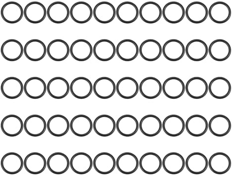 QUARKZMAN 50 Stück O Ringe 20mm x 15mm x 2,5mm Dichtungsringe Set, Gummi Unterlegscheiben NBR Gummidichtung Gummiringe für Hydraulik Sahnespender Pumpe Schnellkupplung Umfülladapter