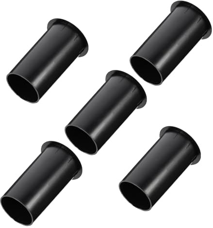 Lurrose 5 Pezzi Tubo Plastica Nero per Subwoofer Basso Riflesso, Resistente Agli Urti e All'usura, per Altoparlante e Cassa Acustica Auto
