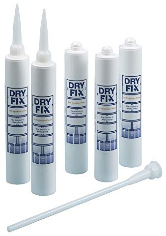DryFix DPC Damp Proofing Injection Cream 380ml (BBA Approved) x5