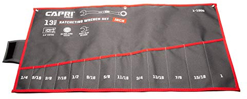 Capri Tools Rolltasche für Schraubenschlüssel, SAE, 13 Taschen