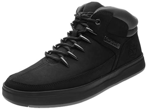Timberland Men's Davis Square Hiker Boots, Black Nubuck, 9.5 UK