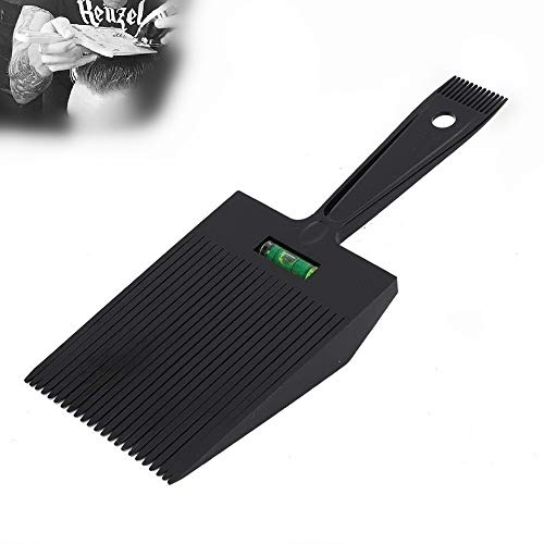 Pettine Flattopper, Pettine a guida piatta, Pettine per capelli, Pettine per taglio di capelli, Strumento per acconciatura da barbiere per uso professionale o per uso domestico (nero)