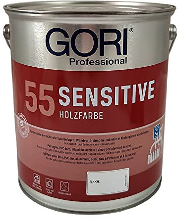 GORI 55 Sensitive Holzfarbe RAL-Farben (5,00Liter, Anthrazitgrau (ca RAL 7016))