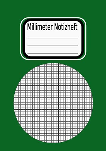 Millimeterpapier A4 | Notizblock in Millimeter | Gitterlinien 1 mm dick und 10 mm dick: für technische Zeichnungen | 109 Seiten | Hellgraue Linien | Größe A4