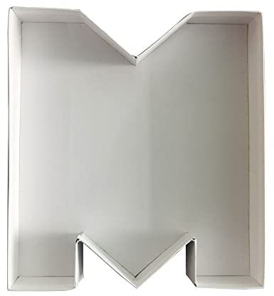 WENPACK Scatola di cartapesta riempibile a forma di lettera in cartapesta, 20,8 cm, contenitore per caramelle e dolci per festa di compleanno (M)