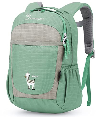 MOUNTAINTOP Kinderrucksack mit Brustgurt Kindergartenrucksack Mädchen Jungen Rucksack Mini Schultaschen für 3-6 Jährige Kinder im Kindergarten (Coral)