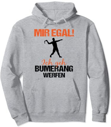Bumerang Werfen Bumerang Lustiger Spruch Sportbumerang Pullover Hoodie