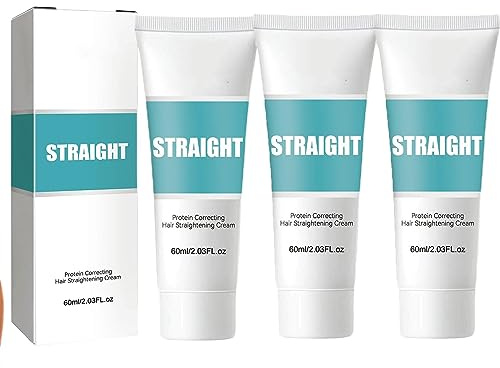 Keratin Haarglättung Protein Creme - Korrigierende Haarglättungscreme - Glättungscreme Für Das Haar - Pflege Serums Für Glattes Haar Schützt Pflegt Geglättetes Haar