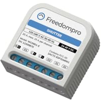 Freedompro Interruttore Smart WiFi Controlla 1 Tapparella, Persiana Avvolgibile, Modulo Smart Home MINI Relè Compatibile con Matter, Apple HomeKit, Alexa, Google Home, 110-240V 14A Scatola da Incasso