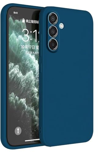 HAFFAN Custodia in Silicone TPU Compatibile con Samsung Galaxy A35 5G (6.5 inches), Cover Case Protettiva per Cellulare - Blu zaffiro
