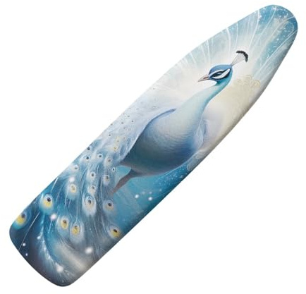 Micoklinlin 120 x 40 cm Housse de Table à Repasser pour Centrale Vapeur Personnalisée avec Bord Élastique Antidérapant Lavable Élastique pour Décoration de La Maison M