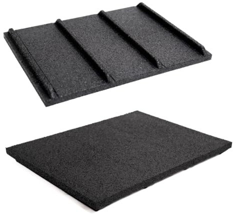 Terrassenunterlage 39x52 cm, Terrassenpads aus Gummi, Unterlegplatten für Terrassenfliesen, WPC Terrassendielen