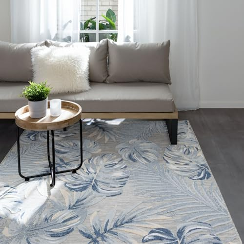 benuta Basic In- & Outdoor Teppich Flora - Mehrfarbig 160x230 cm - Florales Design - Wetterfest & UV-beständig - Für Balkon, Terrasse, Garten - Küchenteppich & Wohnzimmerteppich - Pflegeleicht Robust