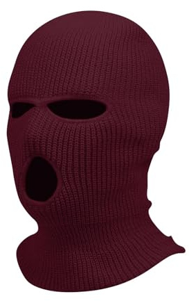 Sturmhaube Motorrad Halloween 3 Löchern Gestrickte Balaclava Herren Sturmmaske Winter Warm Strickmaske Basic Damen Maskenhut Sport Skimaske Outdoor Multifunktions Maske Neon Vollgesichtsabdeckung