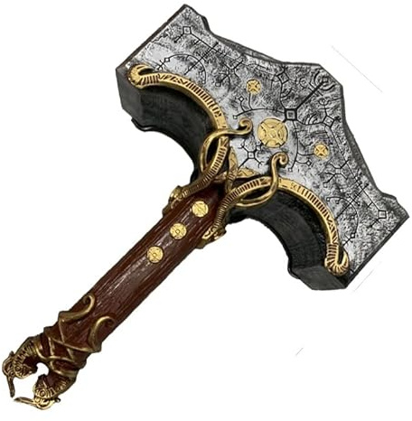 Cosplay Prop Replica God of War Mjolnir Resin Hammer