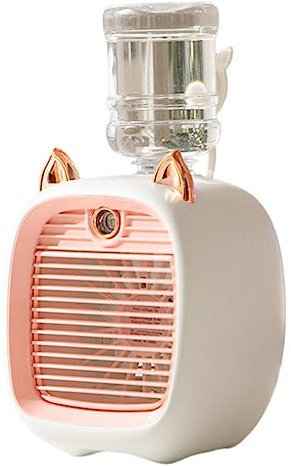 FYOBOT Mini Ventilador de Aire Acondicionado PortáTil USB Air Cooler Fan Humidificador 3 Velocidades 2 Modos Cooler para Office Home Cool Fan-C