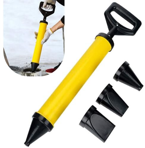 Cement Caulking Gun Set, Professional Mortar Grouting Pump with 4 Nozzle, Multifunction Caulking Tool for Cement Lime