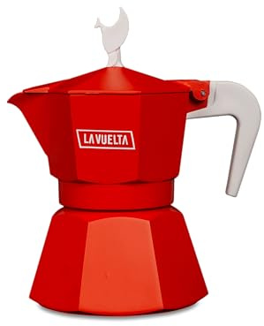 MOKAVIT La Vuelta - Cafetiere Italienne Induction 3 Tasses, Moka Italienne Compatible Tous Feux, Cafetière Italienne Induction, Cafetiere Induction, Cafetière Moka Induction - Made in Italy
