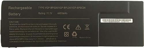 11.1V 4400mAh VGP-BPS24 VGP-BPL24 Laptop Battery compatible for Sony VAIO S/A, B, C, D, E, VPCS/A, B, C, D, E Series VPCSA35GG/T VPCSB1D7E SVS13115FXB SVS1513C5E VPCSE16FW/B VGP-BPSC24