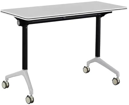 Moderner klappbarer Konferenztisch für Büros, Holz, Klapptisch, Trainingstisch mit einfacher Lagerung und platzsparendem Design (120 x 50 x 75 cm)