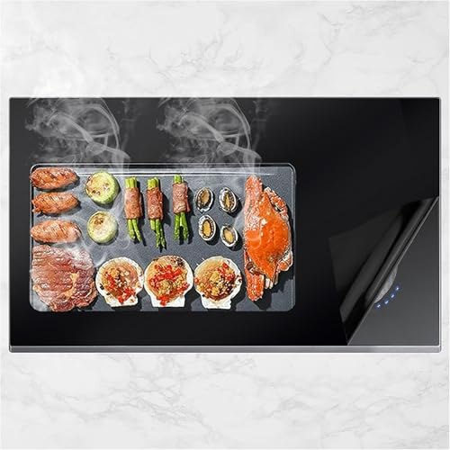 60 * 90cm Herdabdeckung Ceranfeld Abdeckung Induktionskochfeld Silikon-Induktionskochfeld-Schutzmatte, Induktionskochfeld-Abdeckung, Hitzebeständig Verhindern Kochfeld Kratzer Für Küche (Schwarz)