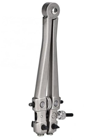 SAFIGLE Uhrengehäuseöffner V2005 aus Metall mit Doppelkopf Silber | Öffnen des Uhrengehäuses, Kompakt und Leicht zu Transportieren, für Reparaturarbeiten