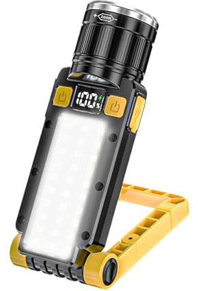 Lampes de travail rechargeables à LED, lampe de poche magnétique pliable | Lampe de poche pliante pour mécanicien d'inspection,Voyant d'avertissement automatique à LED pour papa, bricoleur, homme, pet