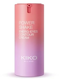KIKO Milano Power Shake Energ-Eyes Contour Cream, Crema Hidratante E Iluminadora Para El Contorno De Los Ojos