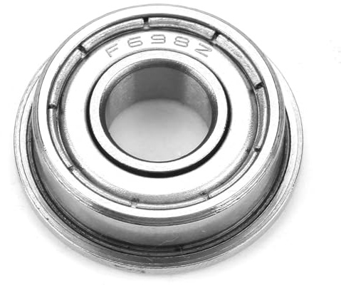 Cuscinetti A Sfera Flangiati Miniaturizzati Doppiamente Schermati F698ZZ In Acciaio Per Piccoli Progetti Hobbistici Con Alberi Da 8mm Kit Di 10 Pezzi Diametro Interno 8mm