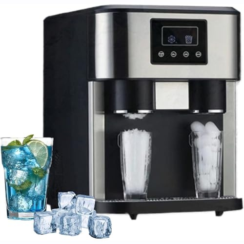 Electric Ice Crusher, Counter Top Ice Machine For Home and Kitchen, 1.8L Small Ice Maker Machine,15 Kg Of Crushed and Bullet Ice, Touch Controls, Easy To Clean Countertop Ice Cube Maker Machine
