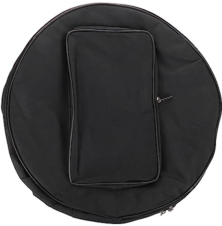 Schwarze Snare Drum Tasche 13-14 Zoll Tragbar mit Trageriemen | Oxford Gewebe, Einlagig, für Auftritte Draußen, Praktische Gigbag Lösung, Kompakt in Schwarz