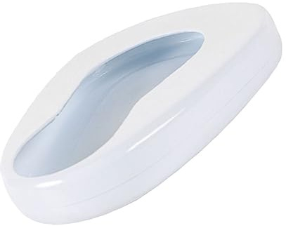 SHERCHPRY Portable Bedpan Urinal for Bedridden Elderly Patients Easy to Use at Home Care Suitable for Men and Women