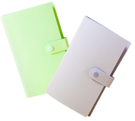 Sosoport Album per Collezionare Banconote 2 Pezzi Custodie in Pvc Trasparente Eleganti e Portatili Capienza Fino a 100 Banconote per Collezionisti