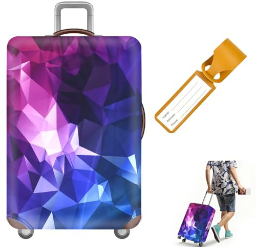 FuxFuis Coprivaligia da Viaggio Elastico, Custodie Protettive per Valigie, Coprivaligie Elasticizzati, Coprivaligia Lavabile da 19 a 21 Pollici (S), Elastic Proteggi Copertura per Valigie Anti-polvere