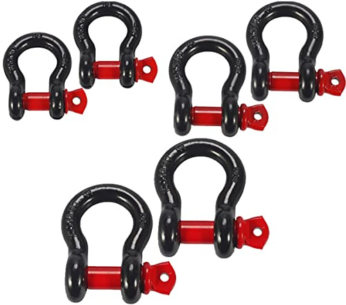 Luxshiny 2t U-shaped Tow Hook Steel Tow Hook for Car Towing for Vehicles for Racing for Emergencies Random Color