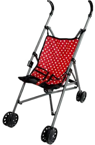 HoveeLuty Poussette Pliable pour poupée avec Ceinture de sécurité en T et poignée de poussée, Amovible et Lavable, pour Filles, Jeu rôle, Style3